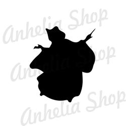 Cinderella Fairy Godmother Characters Silhouette SVG