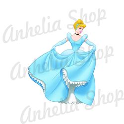 Princess Cinderella Disney Cartoon Character 3D PNG