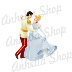 Cinderella And Prince Charming Dancing Disney PNG