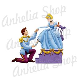 Cinderella And Prince Charming Henry Glass Slipper Disney PNG