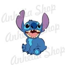 Cute Smiley Face Alien Dog Stitch Disney SVG