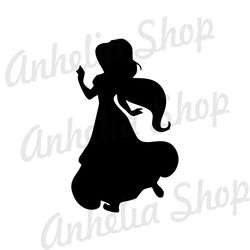 Princess Jasmine Disney Silhouette Image SVG