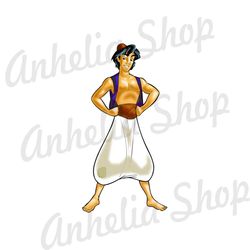 Cool Prince Ali Aladdin Disney Cartoon PNG