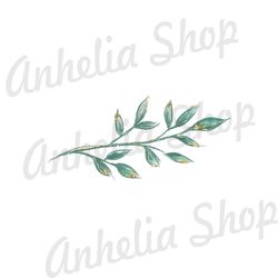 Green Leaves Branch Alice In Wonderland Tea Party PNG