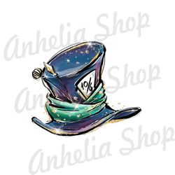 Mad Hatter Day Hat 10/6 Alice In Wonderland Clipart PNG
