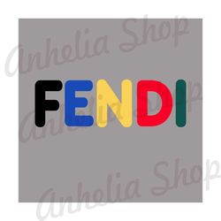 Colorful Fendi Logo SVG, Fendi Roma SVG, Fendi Logo SVG, Fashion Brand Logo SVG, Roma SVG, Famous Brand Logo 13