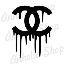 Chanel Dripping Logo SVG, Coco Chanel Logo SVG, Chanel Logo SVG, Black Logo SVG, Fashion Logo SVG, Brand Logo SVG 33