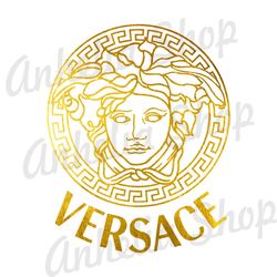 Golden Versace Logo SVG, Versace Logo SVG, Versace SVG, Logo SVG, Fashion Logo SVG, Famous Brand Logo 112