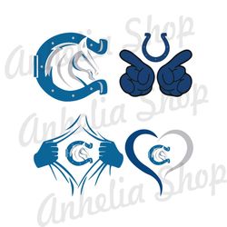 Indianapolis Colts Horseshoe Mascot Logo SVG, Sport SVG, Football Team Logo Svg, Png Sublimation