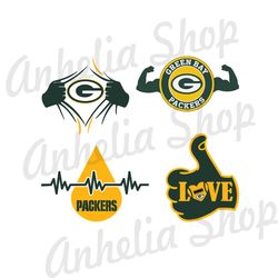 Green Bay Packers Logo SVG, NFL Sport Team Logo SVG, Love Packers SVG, Go Packers SVG Cricut Files