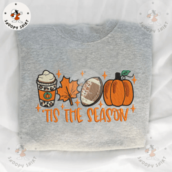 coffee cup embroidery shirt, tis the season baseball pumpkin embroidery machine shirt, 3 sizes, format exp, dst, jef, pe