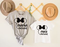 Mama Mouse Mini Mouse Matching shirt, Family matching shirt, family vacation shirt, parents and kids matching shirts, ma