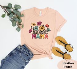 Mama Shirt, Floral Mama Shirt, Retro Mom Shirt, Mothers Day Gift, Flower Shirts for Women, Floral New Mom Gift, Mama T-S