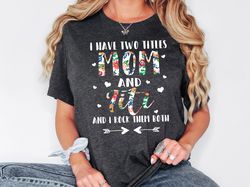Auntie Shirt, Two Titles Mom And Titi, Titi T-Shirt, Mothers Day Gift, Aunt Gift, Cool Aunt Sweatshirt, Gift For Aunt, B