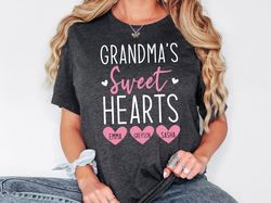 Grandmas Sweetheart Shirt, Grandma Sweatshirt With Grandkid Name, Personalized Grandma, Grandma With Heart, Grandma Shir
