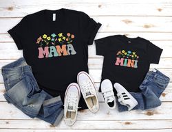Mama And Mini Shirts, Mommy And Me Shirts, Mama And Daughter Tee, Mom And Baby T-Shirts, Mothers Day Gift, Matching Mama