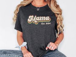 Mama Est 2024 Shirt, New Mom Gift, Pregnancy Announcement, First Time Mommy Tee, Mama Sweatshirt, New Mommy Shirt, Pregn