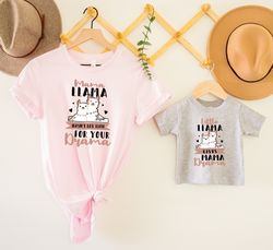 Mama Llama Drama Llama Shirts, Mommy And Me Shirts, Llama Matching Shirts, Baby Llama Outfit, Mama Llama Shirt, Mom And