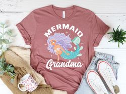 Mermaid Grandma Shirt, Mermaid Shirt For Women, Grandma Sweatshirt, Grandma Birthday Tee, Mermaid Party, Gift For Grandm