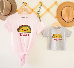 Mommy And Me Shirts, Taco Taquito T-shirts, Mom And Son Outfit, Mama And Mini Matching Shirt, Mother Son Gift, Mom And B