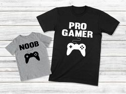 Pro Gamer Noob Shirt, Daddy And Me Shirt, Father Daughter Matching Outfit, Dad Son Shirts, Daddy And Baby Matching Shirt