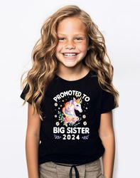 Promoted To Big Sister Shirt, Baby Announcement, Sibling Announcement, Big Sister 2024 Tee, Future Big Sister T-Shirt, G