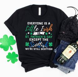 Scottish St Patricks Shirt, Scottish Shirt, St Paddys Day Outfit, Irish Shirt For Men, Scotland Flag Shirt, Scotland Ire