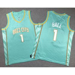 Youth Charlotte Hornets LaMelo Ball Teal 2023-24 City Edition Jersey