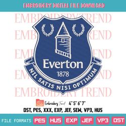 Everton Football Club Logo Embroidery Football Embroidery Sport