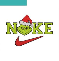 Nike Grinch Head Christmas Embroidery Designs File Nike Machine Embroidery Designs