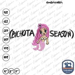 Bichota Season Design, Devil Angel Embroidery Design, Pink M, 81