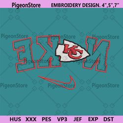 Kansas City Chiefs Reverse Nike Embroidery Design Download File
