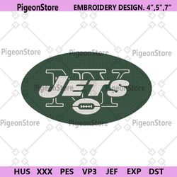 New York Jets Logo NFL Embroidery Design, New York Jets Embroidery File
