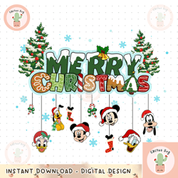 Christmas Mouse And Friends PNG , Merry Christmas Png, Mickey Png, Christmas Squad Png, Christmas Design 1