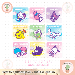 Hello Kitty and Friends Square Icons PNG DownloadHello Kitty and Friends Square Icons PNG Download File