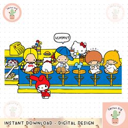 Hello Kitty and Sanrio Characters Diner Tee Shirt File