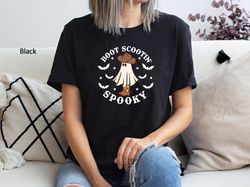 Boot Scootin Spooky Shirt, Cowboy Ghost Shirt, Western Halloween Shirt, Halloween T-Shirt, Cute Spooky Shirt, Halloween