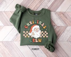 Christmas Crew Santa Claus Shirt, Christmas T-Shirt, Funny Christmas Gift, Cute Santa Shirt,Christmas Shirt for Kids,Fes
