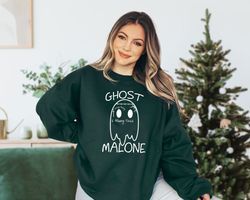Ghost Malone Sweatshirt, Funny Halloween Sweatshirt, Cute Ghost Tee, Fall Sweatshirt, Ghost Malone Sweater, Halloween Pa