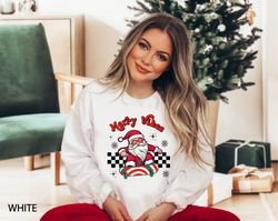 Merry Vibes Sweatshirt, Santa Christmas Sweater, Christmas Shirt, Funny Santa Sweat, Merry Christmas, Xmas Vibes, Holida