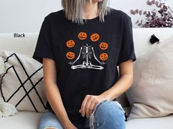 Pumpkin Halloween Shirt, Skeleton Halloween T-Shirt, Pumpkin Shirt, Funny Halloween Shirt, Pumpkin Women T-Shirt, Fall S