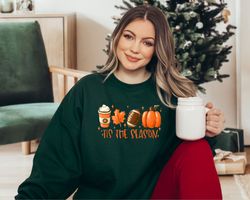 Tis The Season Fall Sweatshirt, Halloween Sweatshirt, Fall Pumpkin, Pumpkin Space Latte Season Top, Fall Football Sweats
