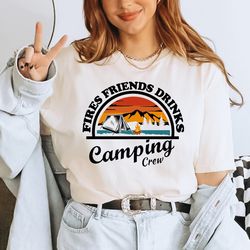 Camping Shirt, Camping Lover Shirt, Adventure Shirt, Camper Shirt, Friends Shirt, Nature Lover Shirt, Cute Hiking Shirt,