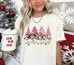 Christmas Mickey And Friends Pink Cute Shirt,Disneyland Christmas Shirt,Mickey and Friends Tee ALC75