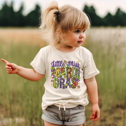 Little Miss Mardi Gras Shirt, Little Miss Mardi Gras Toddler Shirt, Little Miss Shirt, Mardi Gras Festival Shirt, Crawfi