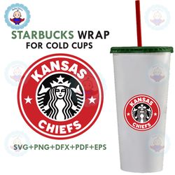 Kansas City Chiefs Starbucks Wrap Svg, Sport Svg, Kansas City Chiefs Svg, Chiefs Svg, Nfl Starbucks Svg, Chiefs Starbuck