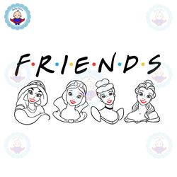 Disney Princesses Friend SVG
