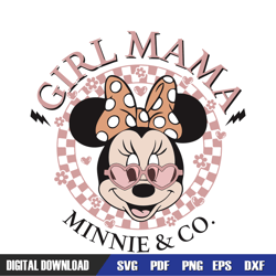Disney Girl Mama Minnie and Company SVG, Disney SVG ,Mickey Mouse Disney, Svg Designs, Digital Download