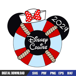 Minnie Mouse Disney Cruise 2024 SVG, Disney SVG ,Disney Mickey SVG ,Digital Download