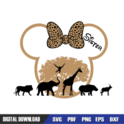 Sister Mouse Animal Kingdom SVG, Disney SVG ,Disney Mickey SVG ,Digital Download